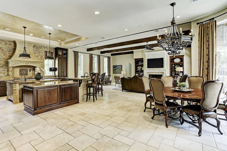 Kitchen and dining table